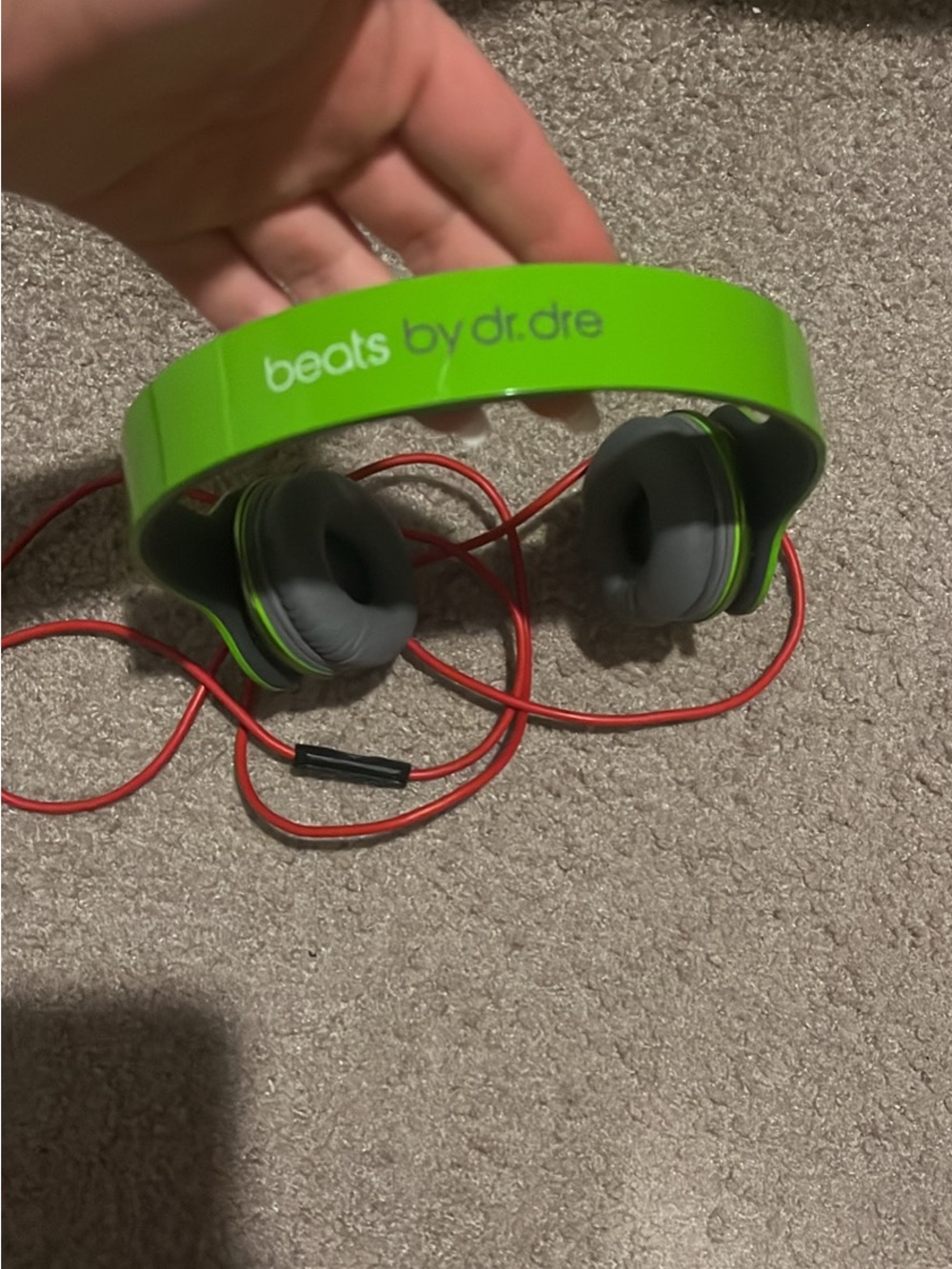 Beats by Dr. Dre Neon Green Over-Ear Wired Headphones